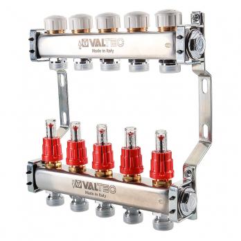 Коллекторный блок с регулирующими клапанами и расходомерами VALTEC 1". 5